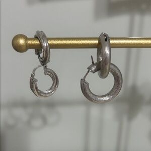 Elegant Silver Hoop Earrings